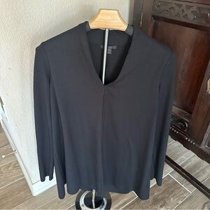 COS Black Knit Top